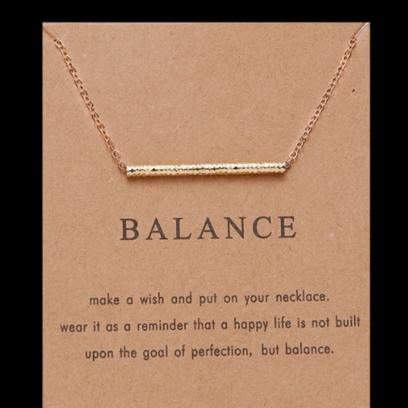 Balance Boho Indie Layering Gold Charm Necklace - Picture 2 of 8